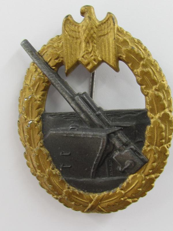 Kriegsmarine Coastal Artillery War Badge