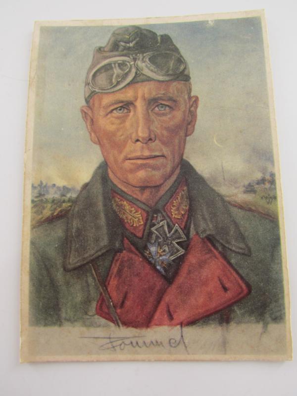 Cardboard card Erwin Rommel