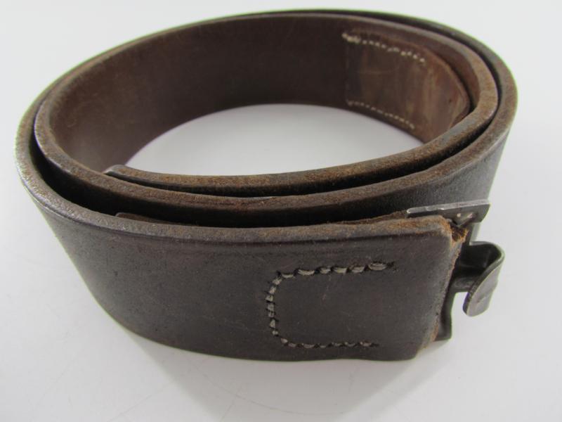 WH/SS  EM/NCO's Black Leather Belt