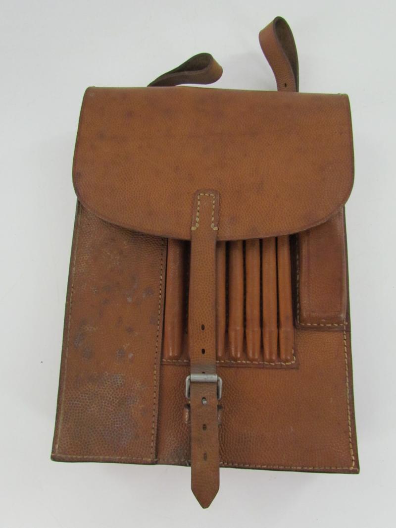 Wehrmacht Brown Leather Map Case