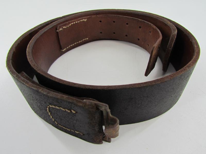 WH/SS Leather Equipment belt Marked