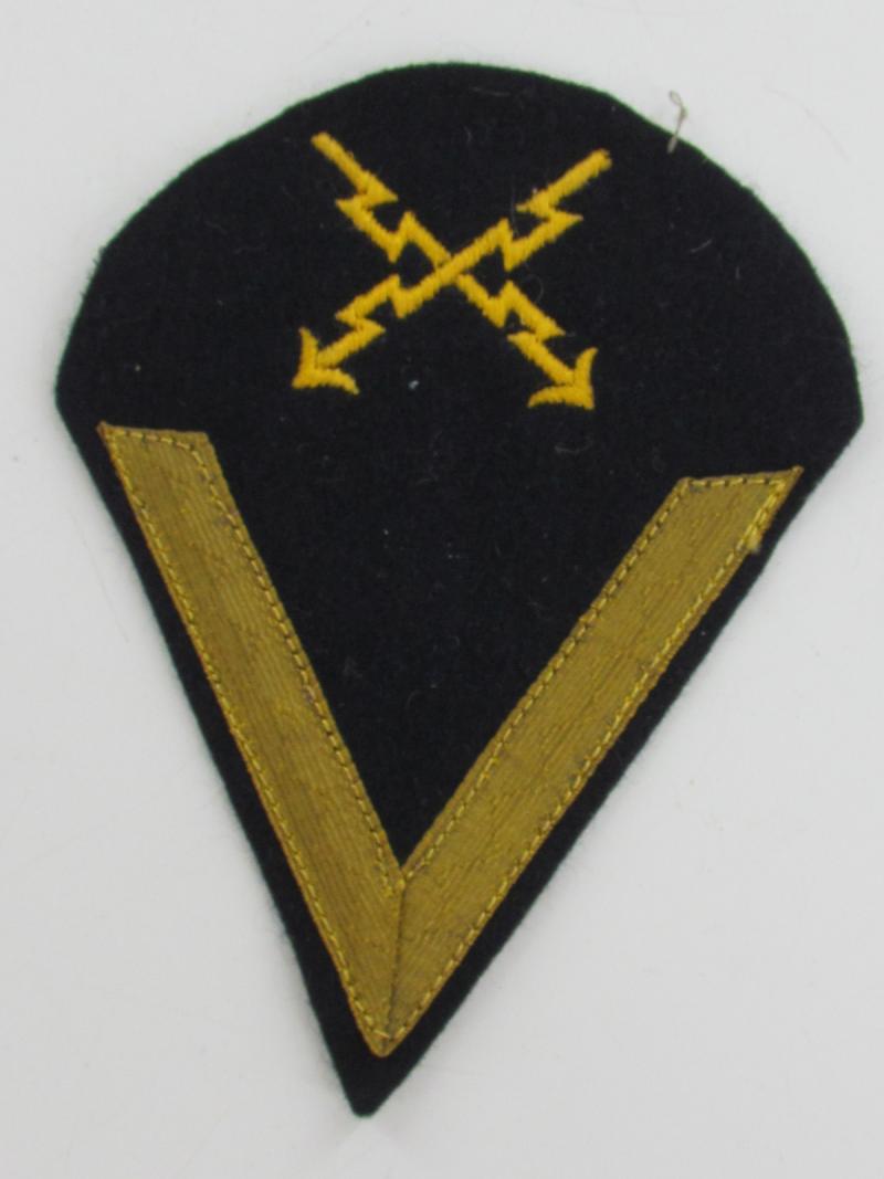 Kriegsmarine TELETYPIST Combined Career and Rank Sleeve Insignia