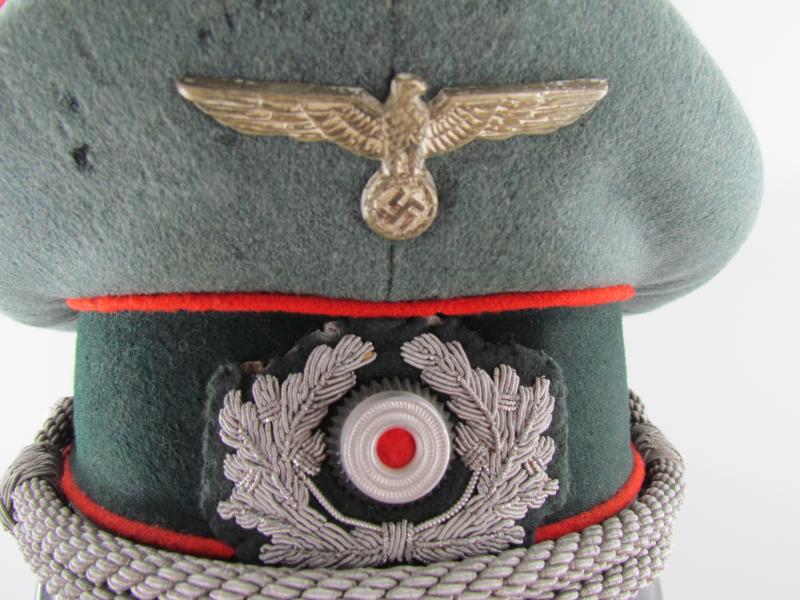 Wehrmacht Heer Artillery Officer Visor Cap...Sonderklasse