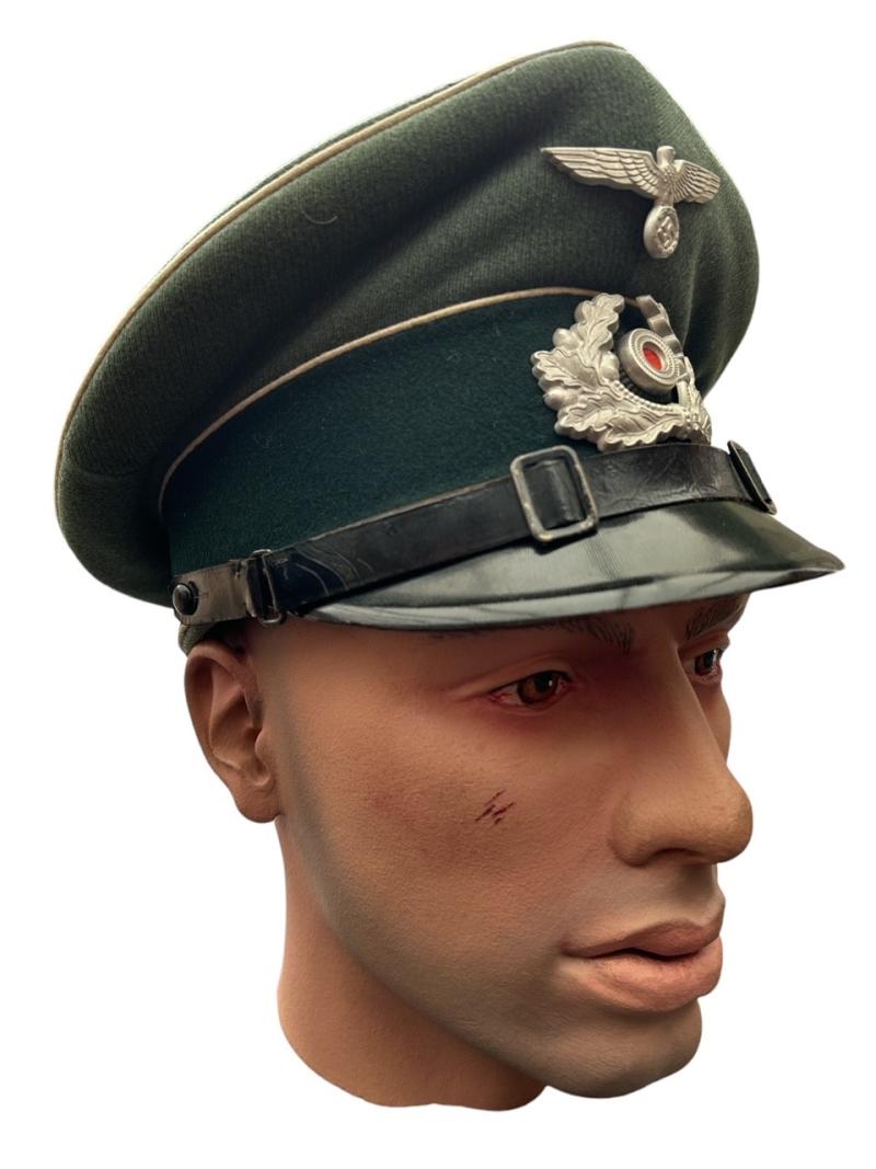 Wehrmacht Infantry EM/NCO Visor Cap , Unit marked