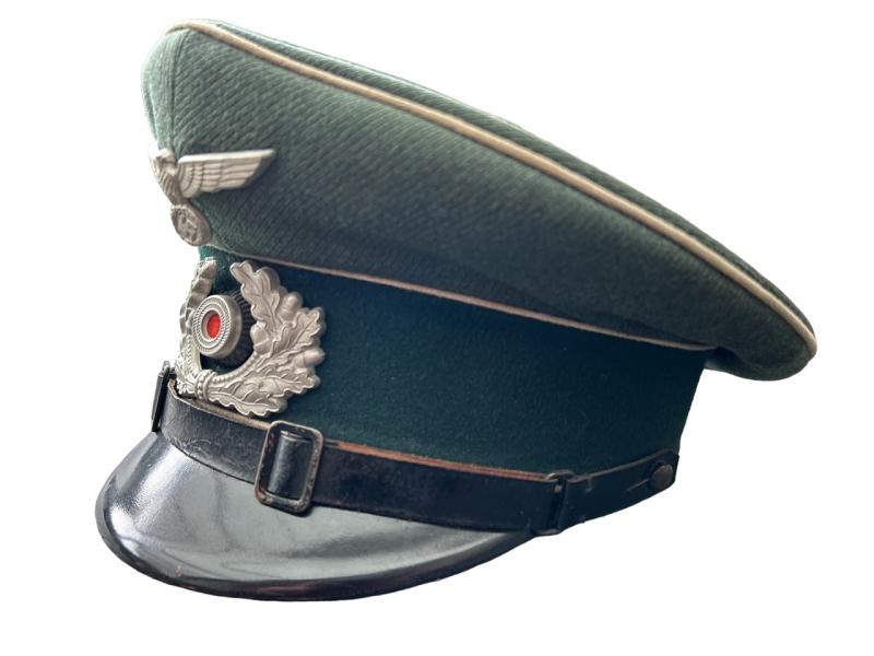 Wehrmacht Infantry EM/NCO Visor Cap , Unit marked