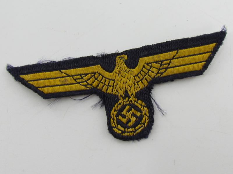 Kriegsmarine blue/gold ‘BeVo’ cap eagle