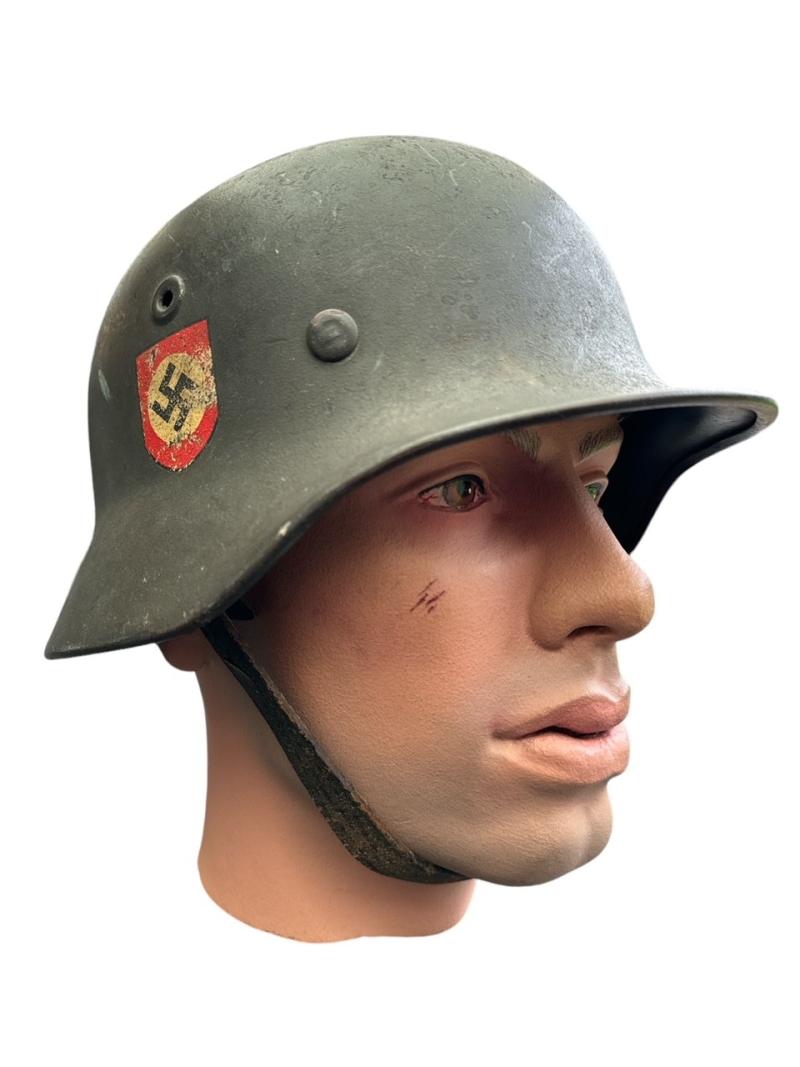 Wehrmacht Q64 DD M40 Police helmet