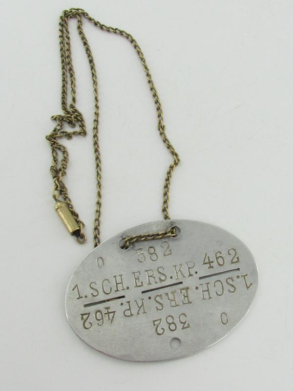Erkennungsmarke ( EKM ) Infanterie-Ersatz-Bataillon 462