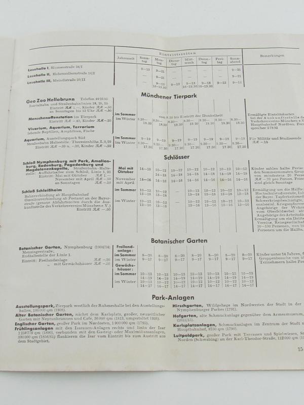 Historic Nazi tourist guide of München ( Munich )