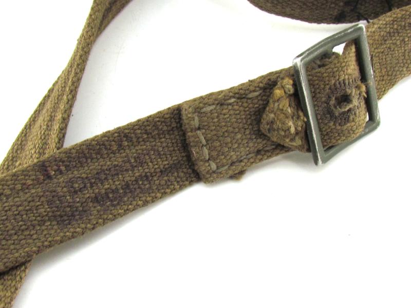 Wehrmacht Early Short Gasmask Cannister With Straps