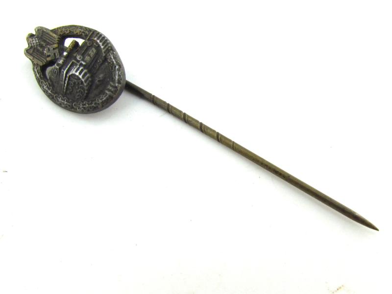 Miniature Panzer Combat Badge in Bronze