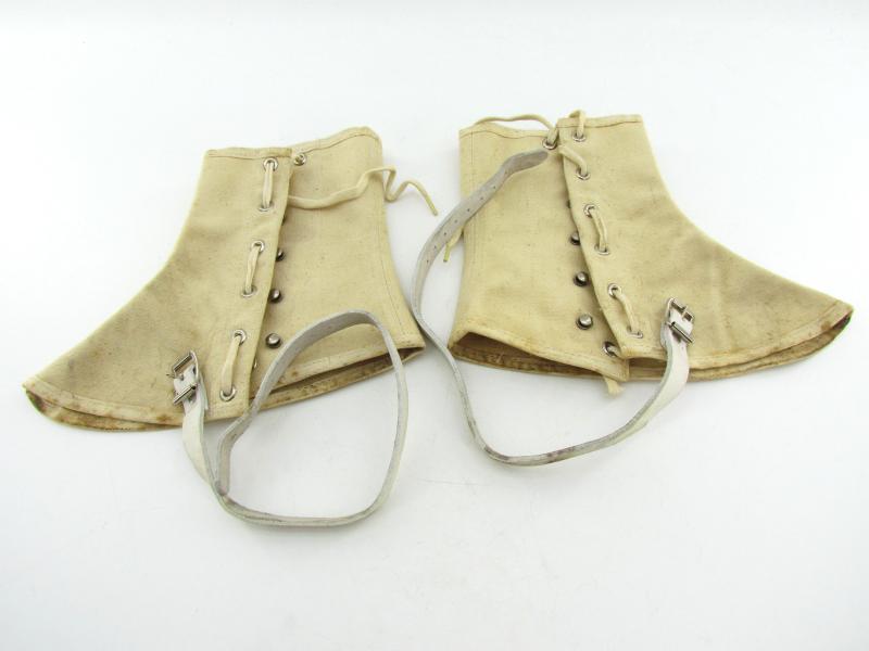 US WWII white Ski Troops / Mountain Troops gaiters