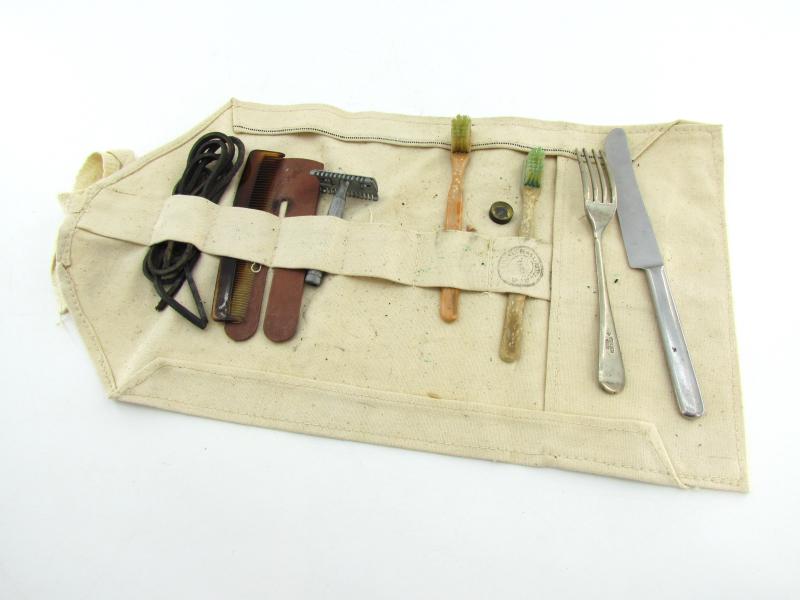 British WWII Wash Roll with some items