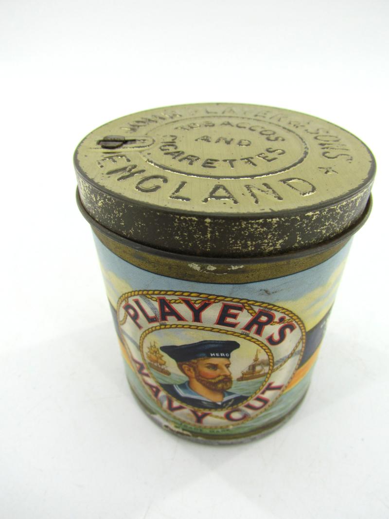 British WWII Era Player's Navy Cut Cigarettes Tin ( Sealed )