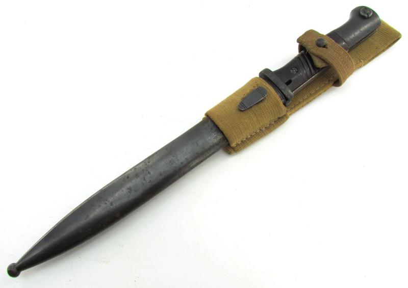 K98 bayonet and Scabbard with Webbing  Frog