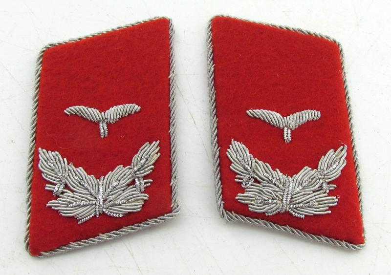 Luftwaffe Leutnant Collar Tabs for anti-aircraft ‘Flak’