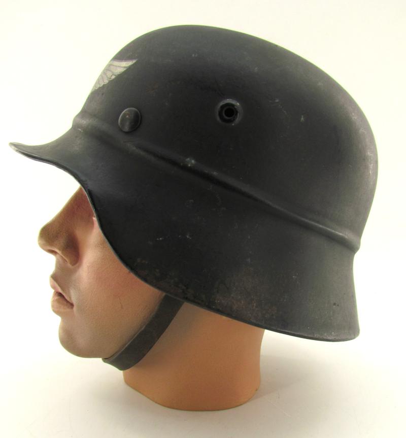 M40 ‘beaded’ Luftschutz steel helmet hkp64