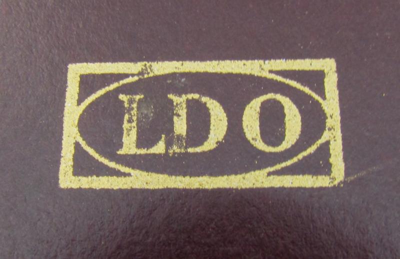 Original LDO Case for the Wound Badge in Silver