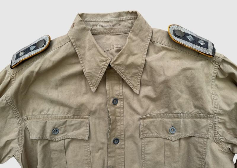 Original Luftwaffe Tropical Shirt (Tropenhemd) – Oberfeldwebel Rank, 1941