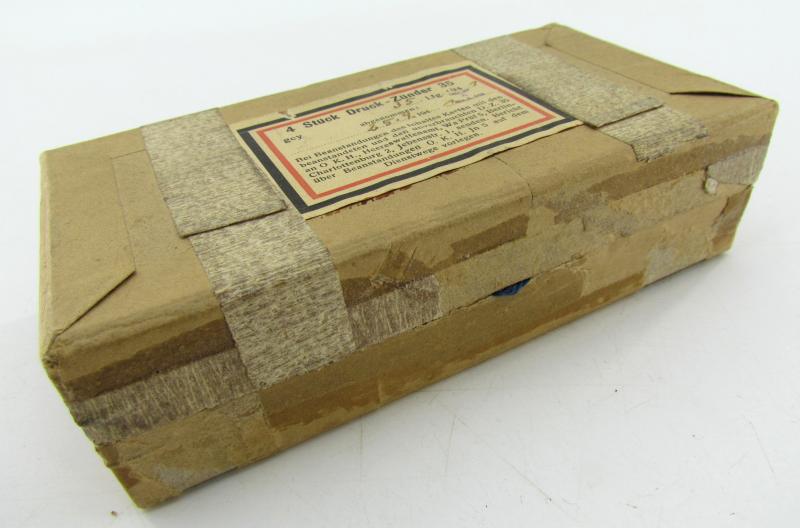 Original WWII German Druck-Zünder 35 (DZ 35) — set of 4 in the original carton.