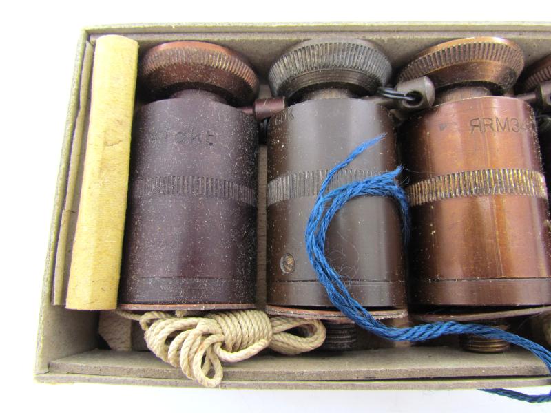 Original WWII German Druck-Zünder 35 (DZ 35) — set of 4 in the original carton.