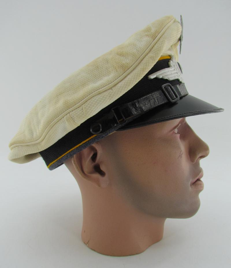 Luftwaffe EM/NCO White Topped visor cap for pilot/paratrooper