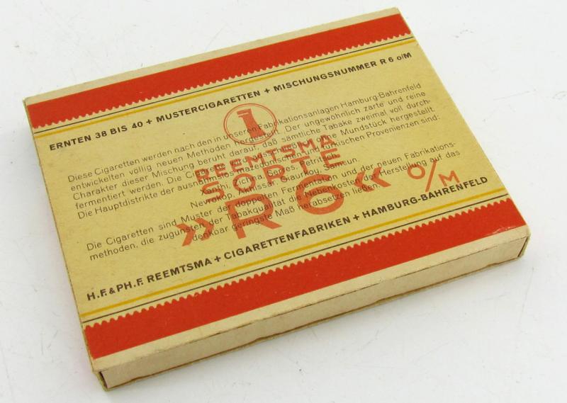 Original Reemtsma “R6 o/M” Muster Cigarettes – 1938–1940