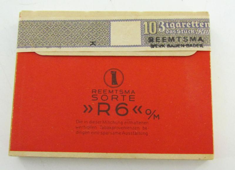 Original Reemtsma “R6 o/M” Muster Cigarettes – 1938–1940