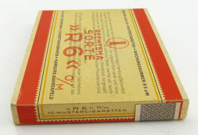 Original Reemtsma “R6 o/M” Muster Cigarettes – 1938–1940