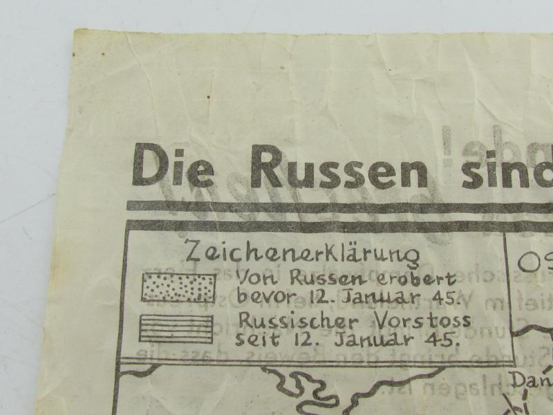 Allied Propaganda Leaflet “Die Russen sind da!” (CT-45), January 1945