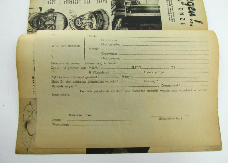“Vlamingen op!” Waffen-SS Recruitment Brochure – Flanders, ca. 1941–1942