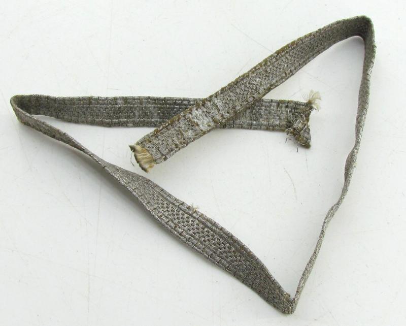 Wehrmacht NCO ‘Unteroffizier’ silver collar tresse