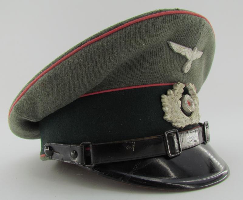 Wehrmacht Heer Panzer EM/NCO Visor Cap (Schirmmütze) – G. Teufel Sohn, 1937