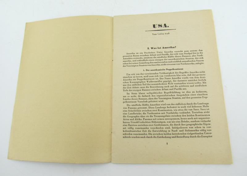 Wehrmacht USA America booklet army publication 1941