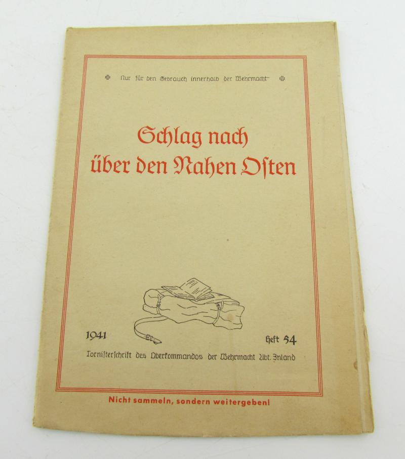 Wehrmacht map of the Middle East 1941