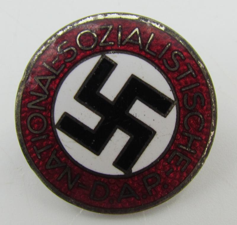 NSDAP party pin by RZM M1/128 ‘Eugen Schmidhäussler’