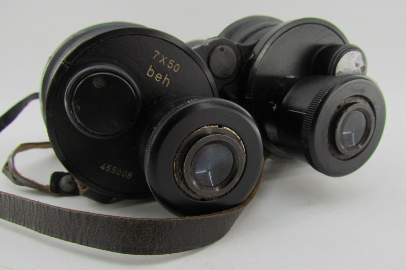 Kriegsmarine Binoculars in Case 7×50 beh 1944