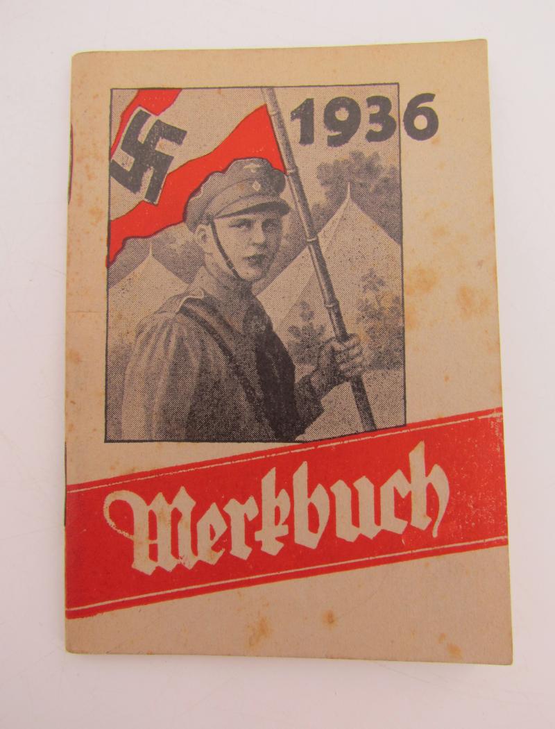 Hitlerjugend (HJ) 1936 Merkbuch ( Rare )
