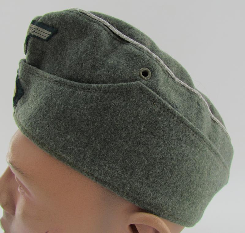 Wehrmacht (Heer) Field Cap (Schiffchen), Field-Upgraded to Officer