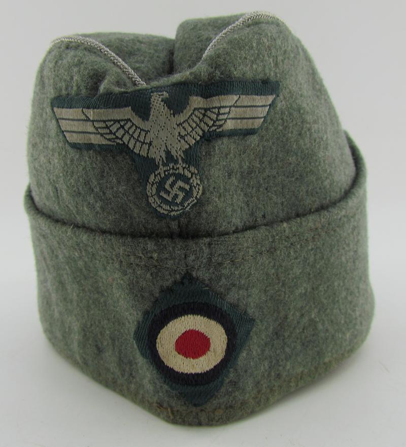Wehrmacht (Heer) Field Cap (Schiffchen), Field-Upgraded to Officer